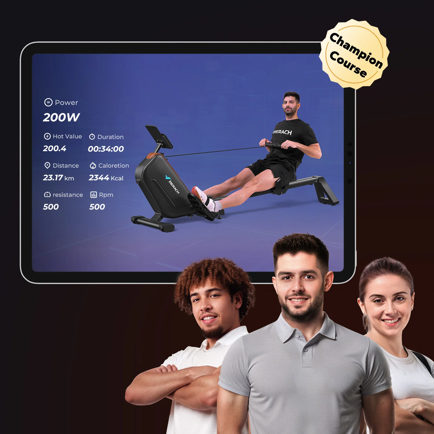 Merach R15 Pro Magnetic Rowing Machine - Image 8