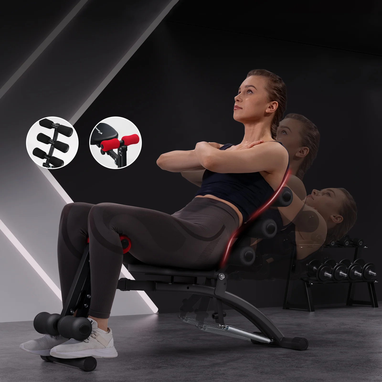 Merach 2415B1 Ab Workout Machine - Image 4