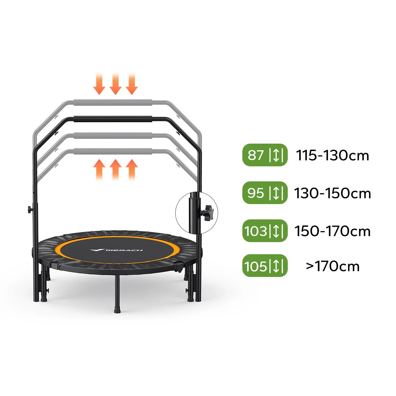 Merach 2420B2 Fitness Trampolines Include Handle - Image 6