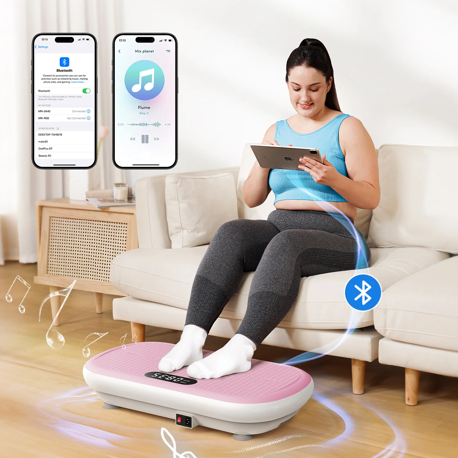 Merach 2440 Vibration Plate with 200 KG Weight Capacity - Image 3