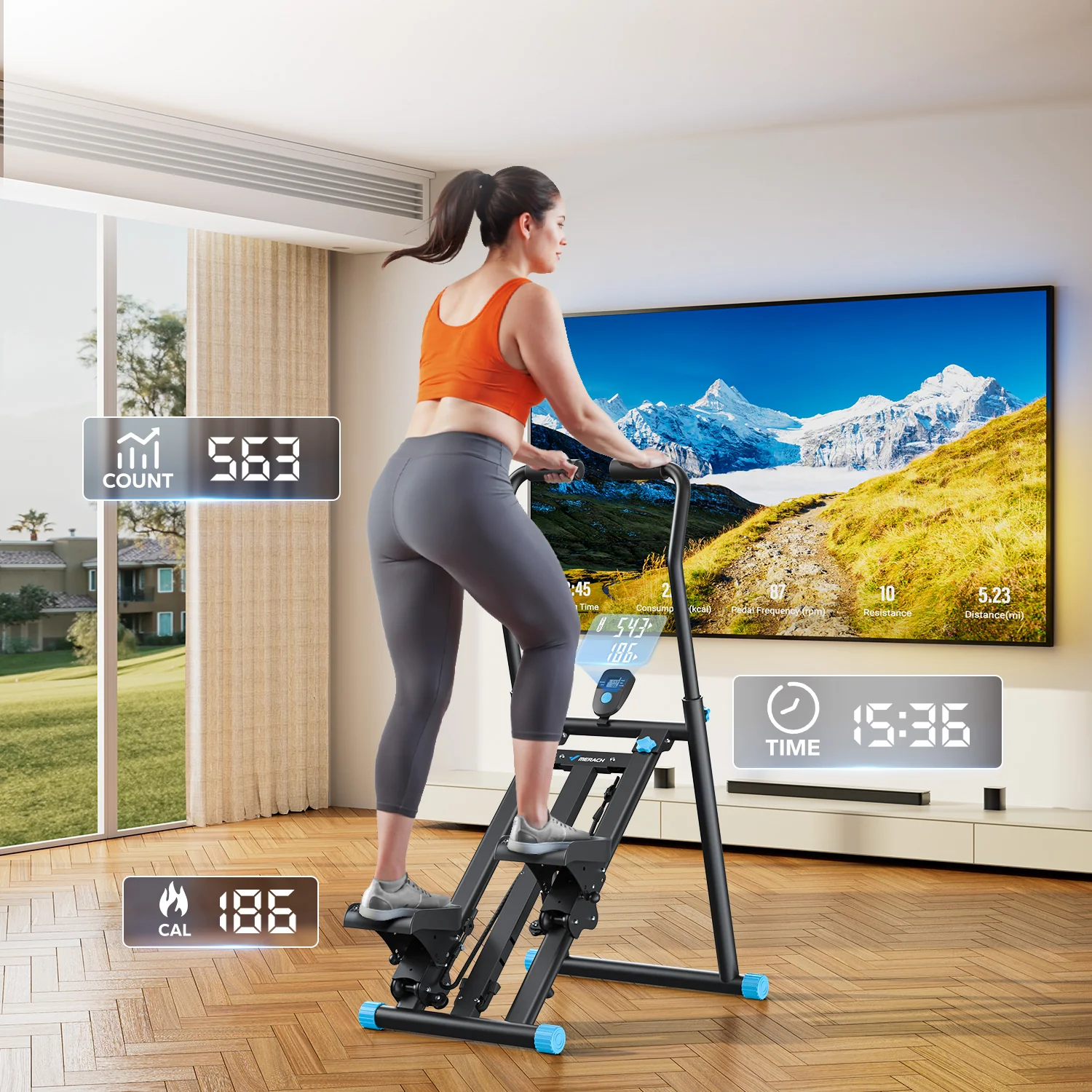 Merach 2448B1 Stair Stepper for Home Gym - Image 3