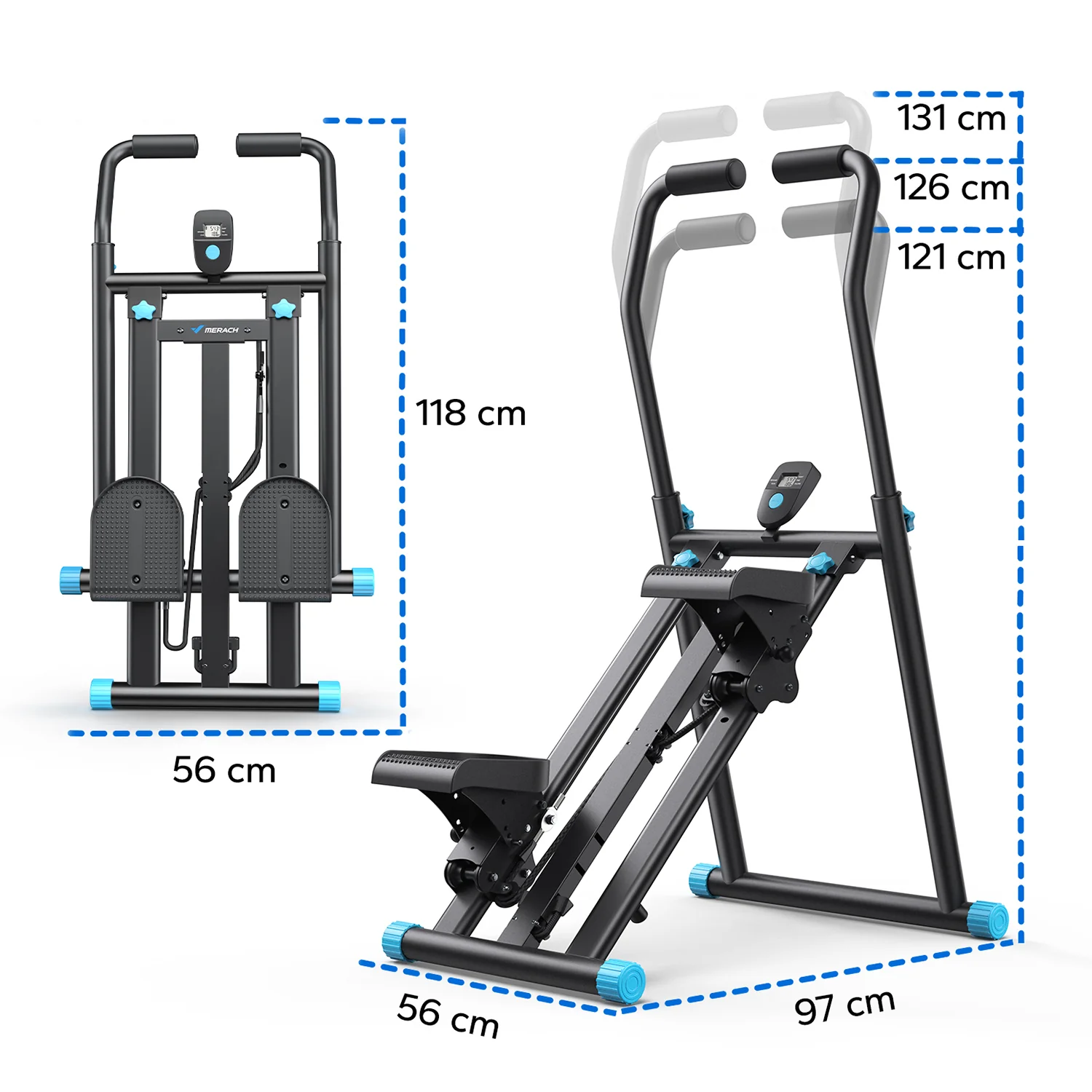 Merach 2448B1 Stair Stepper for Home Gym - Image 9