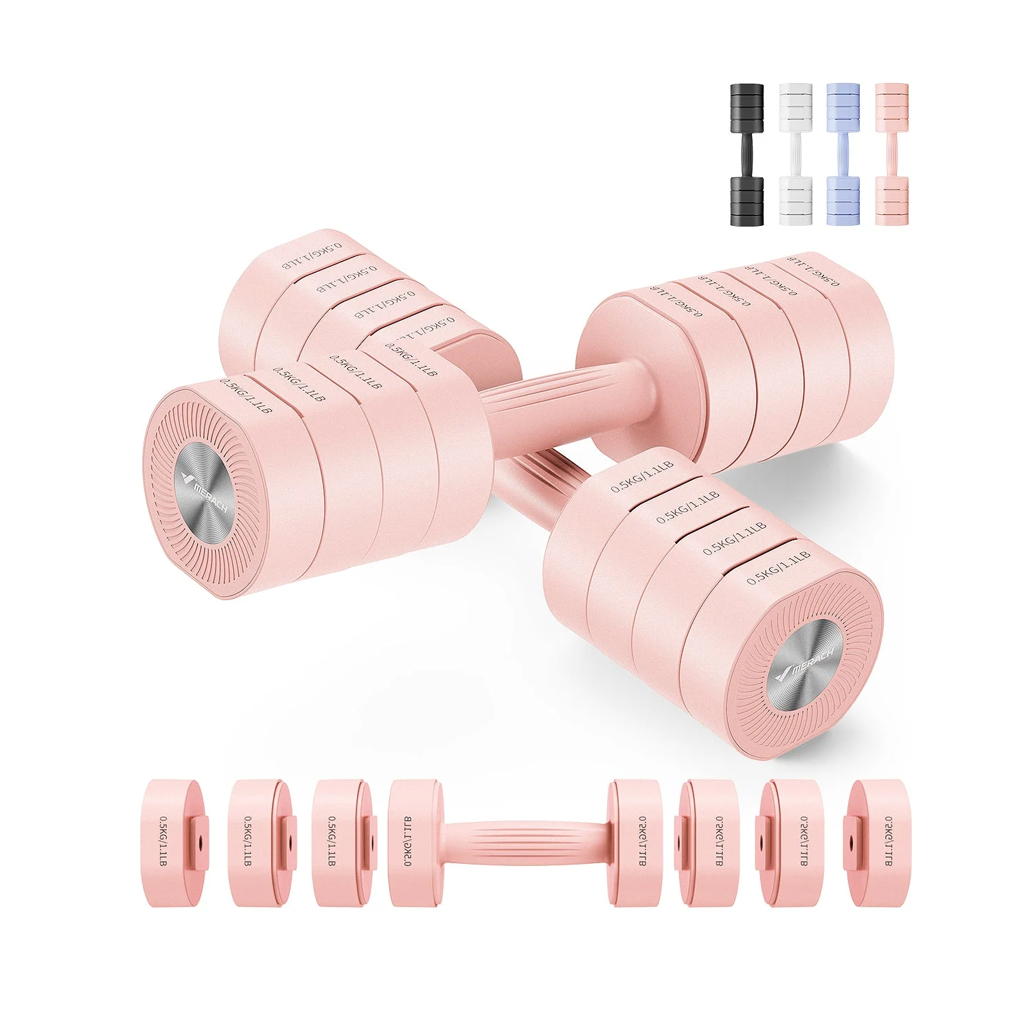 Merach 2444 4 in 1 Dumbbells - Image 3