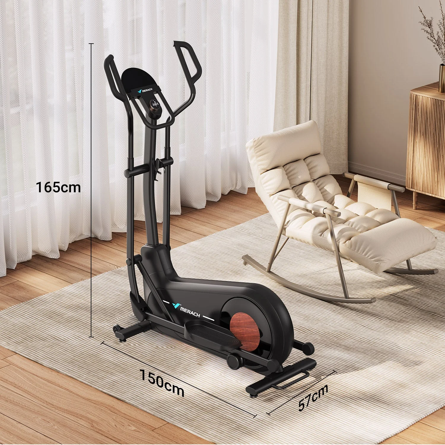 Merach E27B1 Elliptical Trainer with Automatic Resistance - Image 10