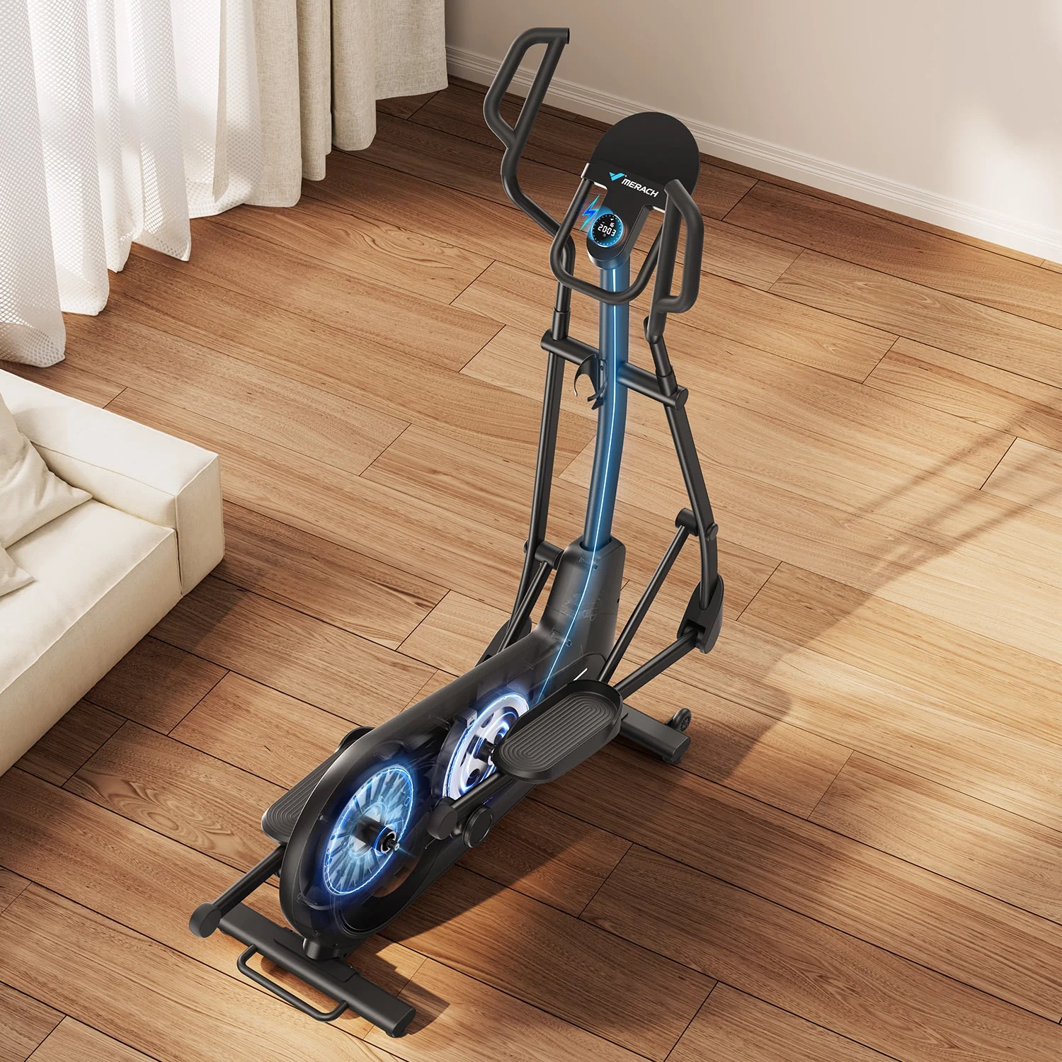 Merach E27B1 Elliptical Trainer with Automatic Resistance - Image 6