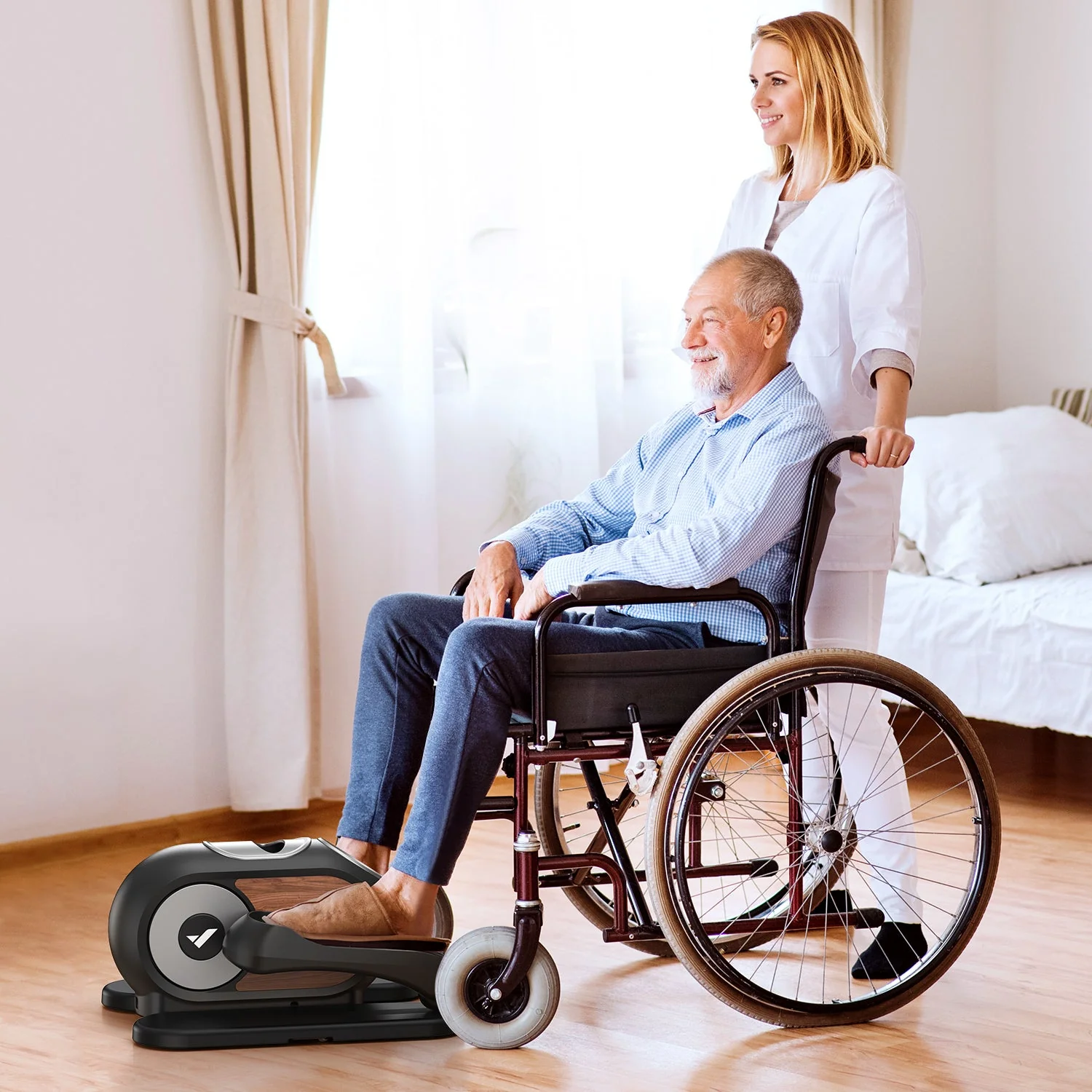 Merach E32B1 Mini Elliptical Trainer - Image 4
