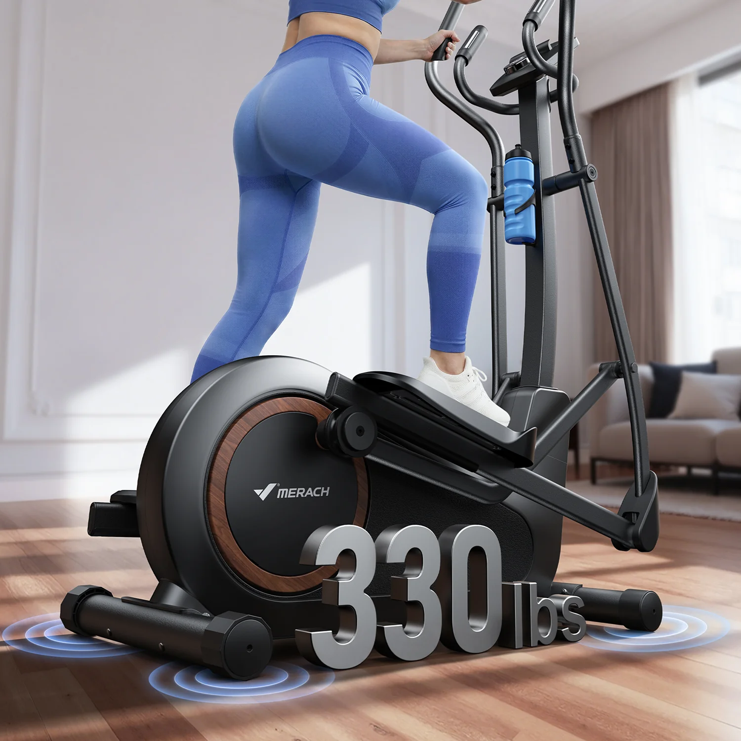 Merach E33B3 Self-Powered Elliptical Trainer - Image 4