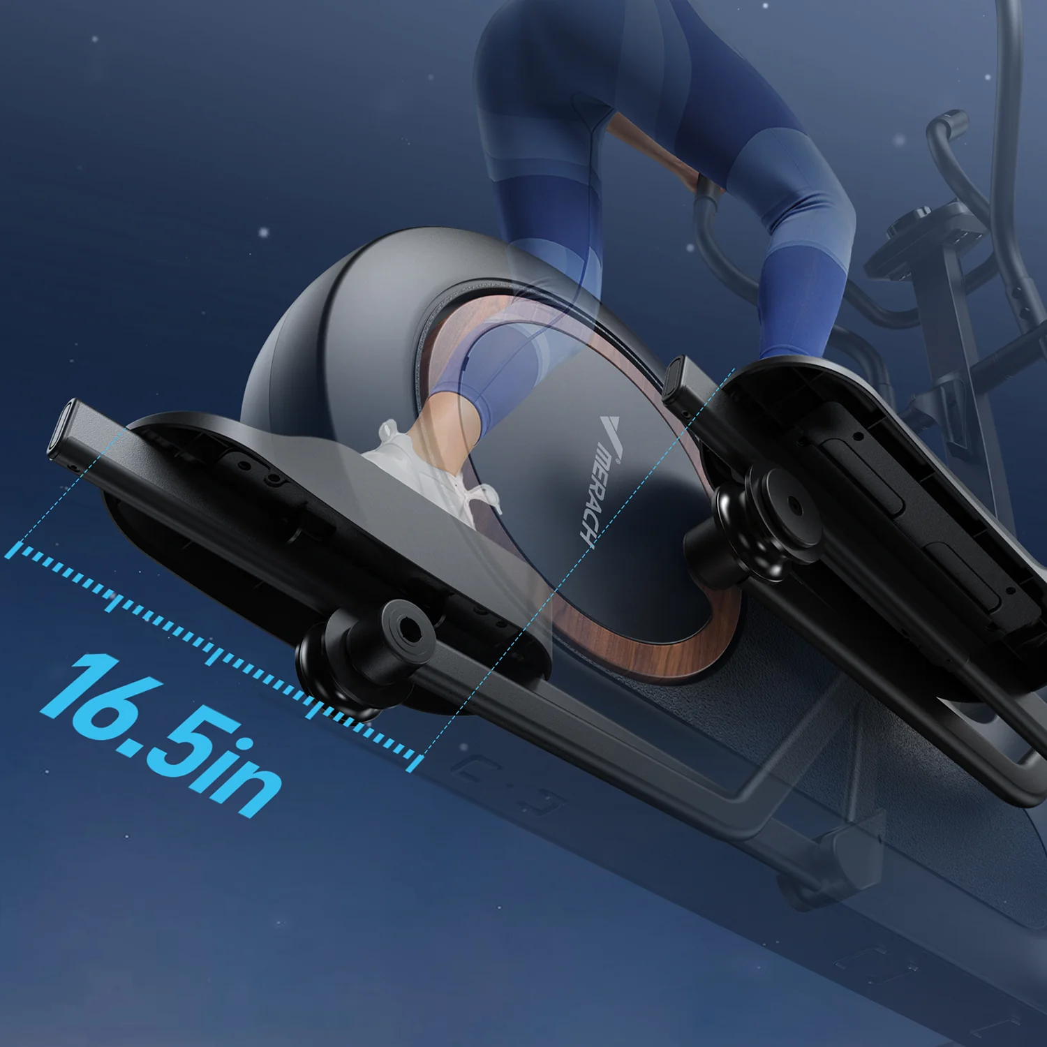 Merach E33B3 Self-Powered Elliptical Trainer - Image 6