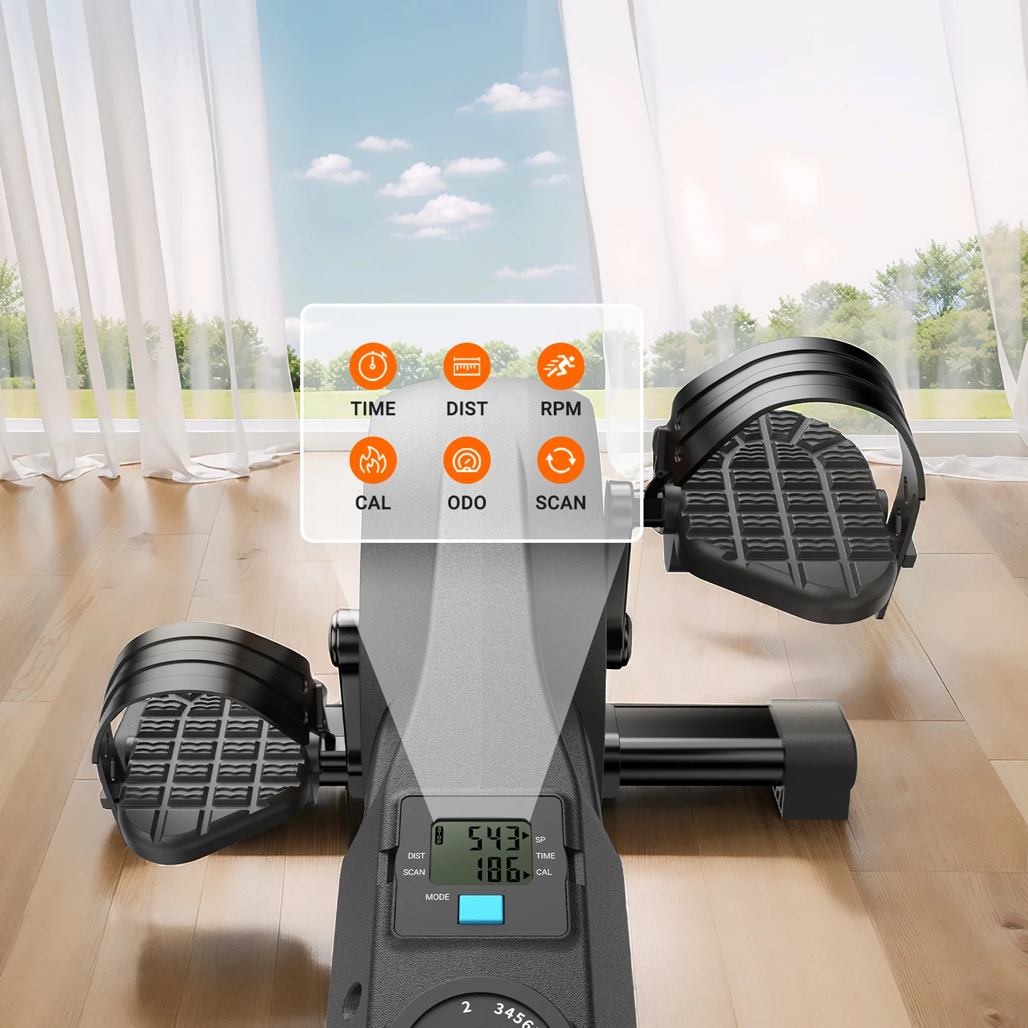 Merach E43B2 Mini Elliptical Trainer - Image 8