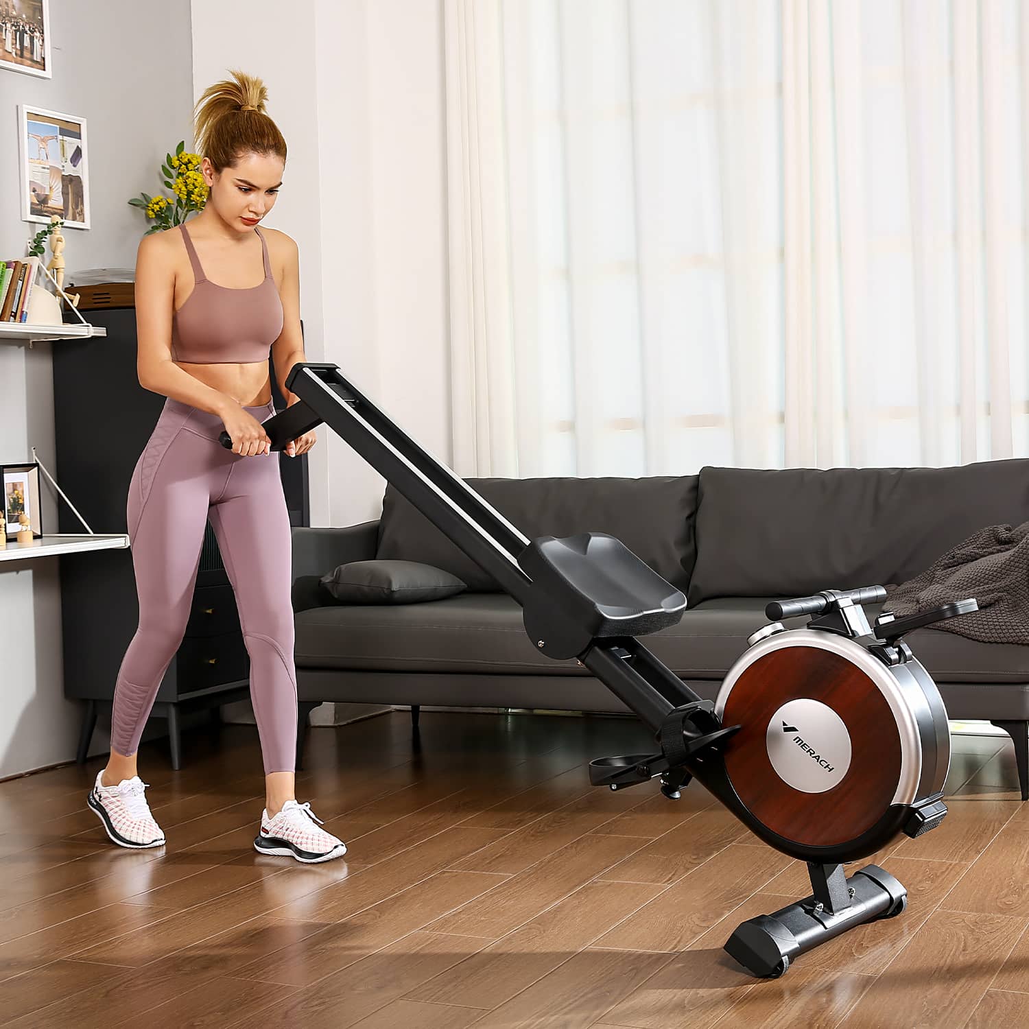 Merach Q1S Magnetic Rower - Image 4