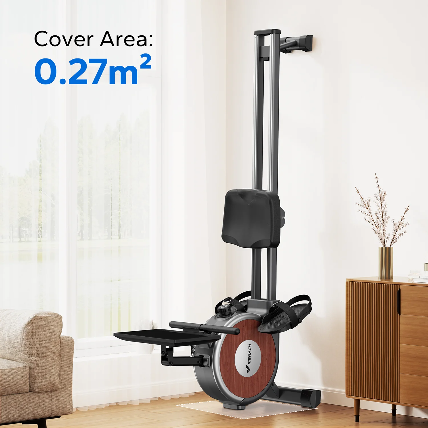 Merach Q1S Aura Magnetic Rowing Machine with HD Screen - Image 8