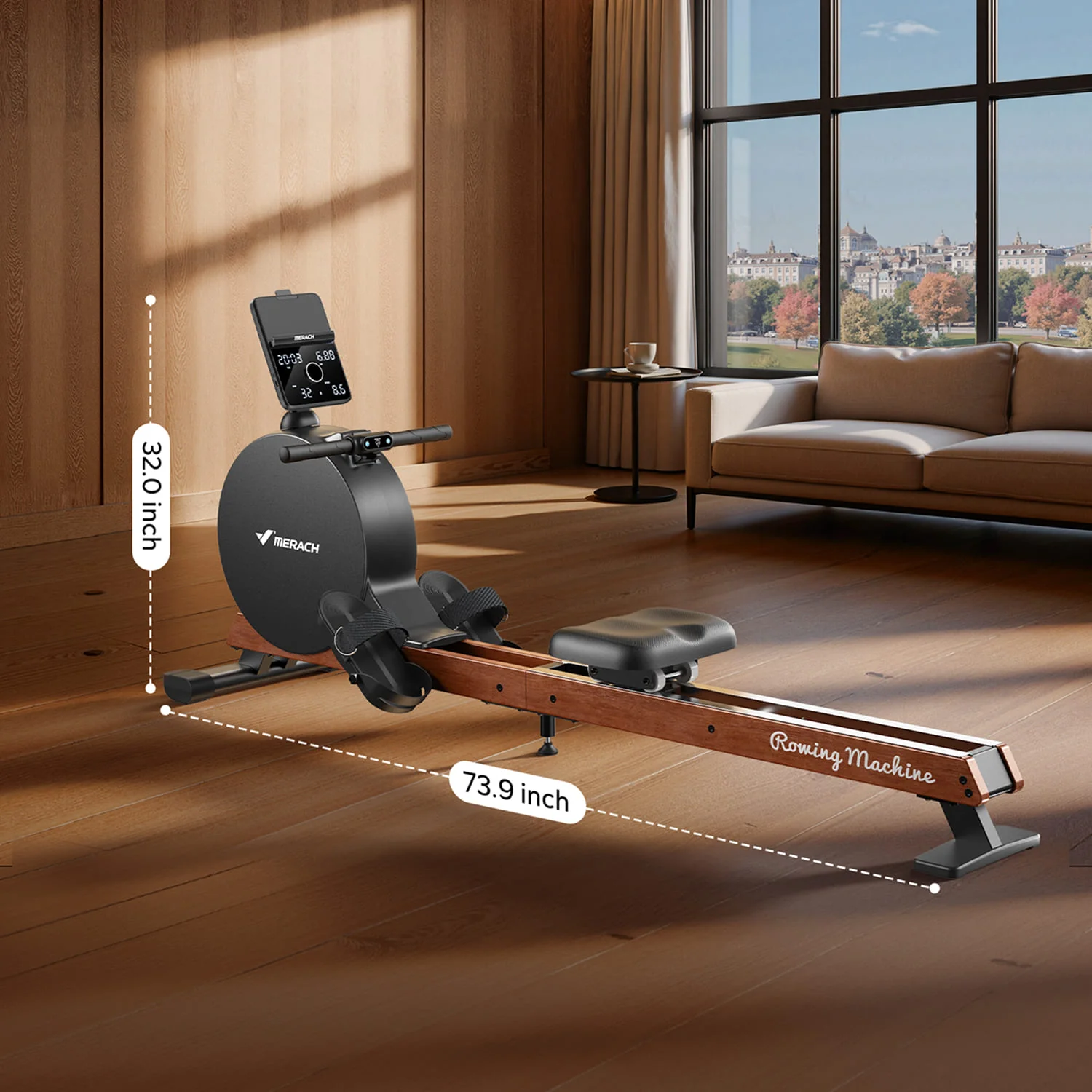 Merach Q3 Magnetic Rowing Machine - Image 10