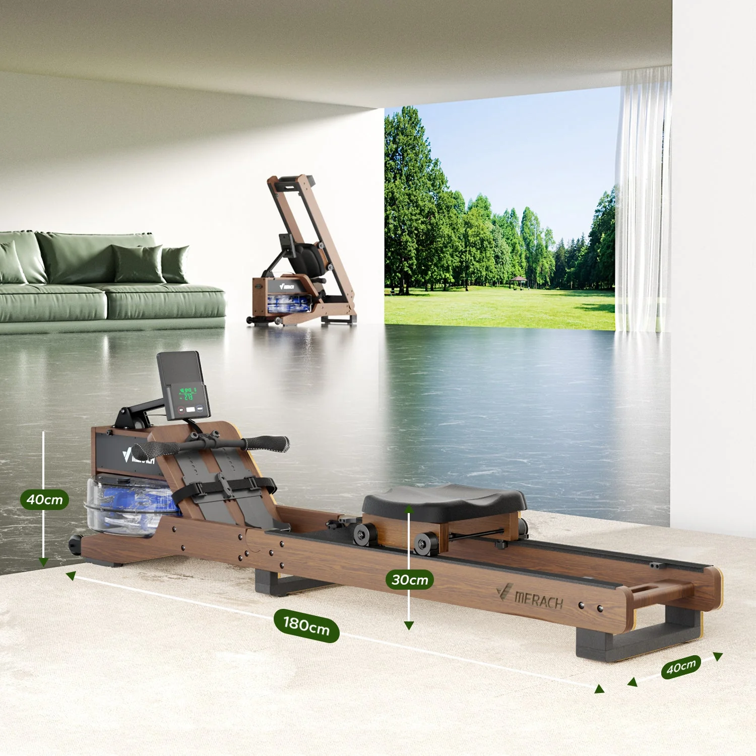 Merach R23R1 Water Rowing Machine - Image 10