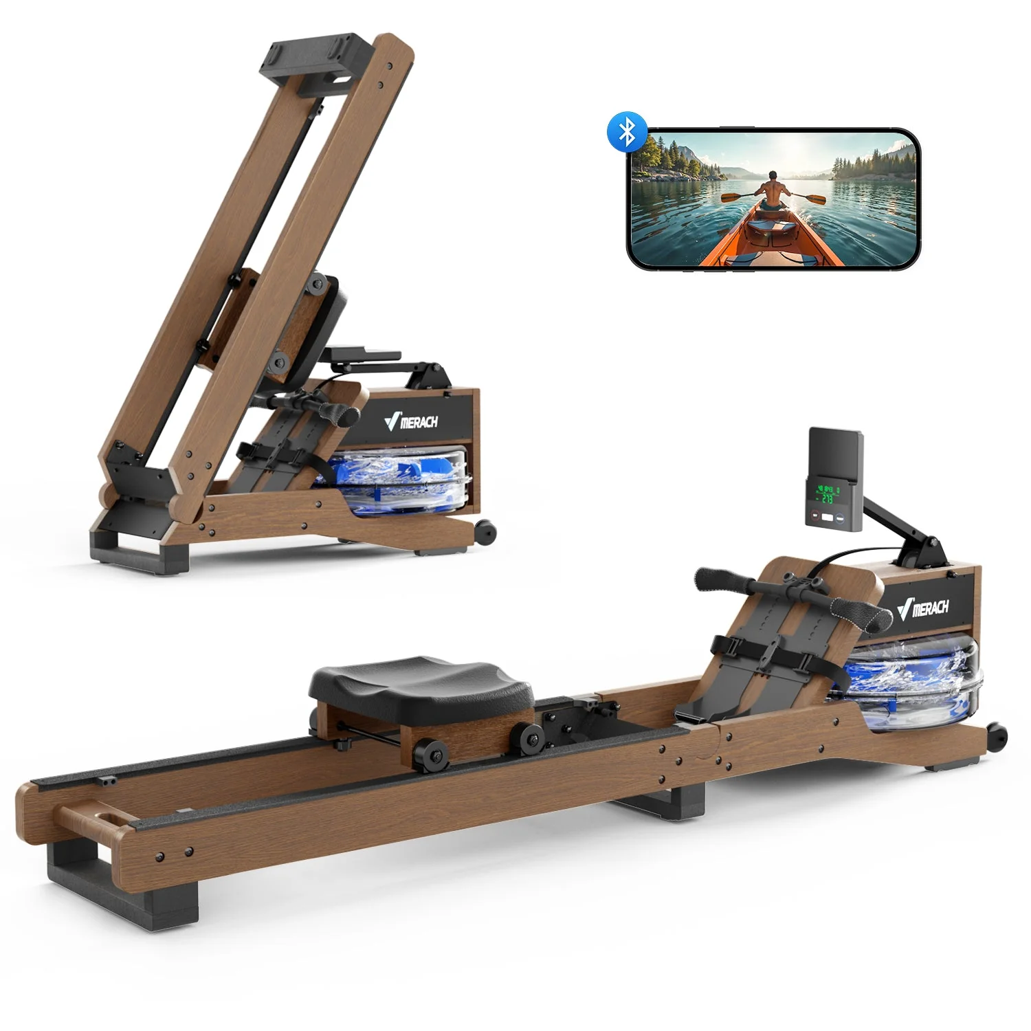 Merach R23R1 Water Rowing Machine - Image 4