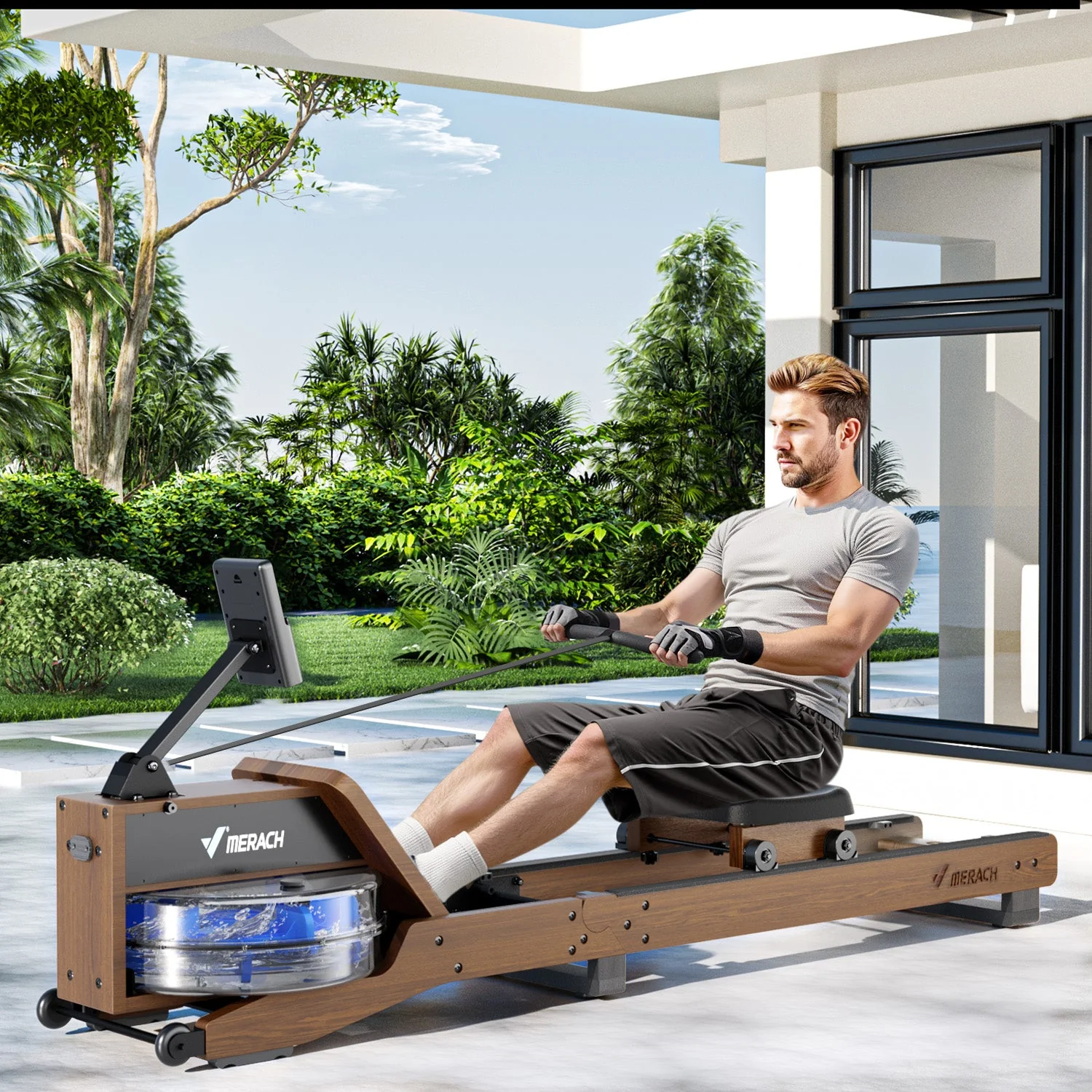 Merach R23R1 Water Rowing Machine - Image 6