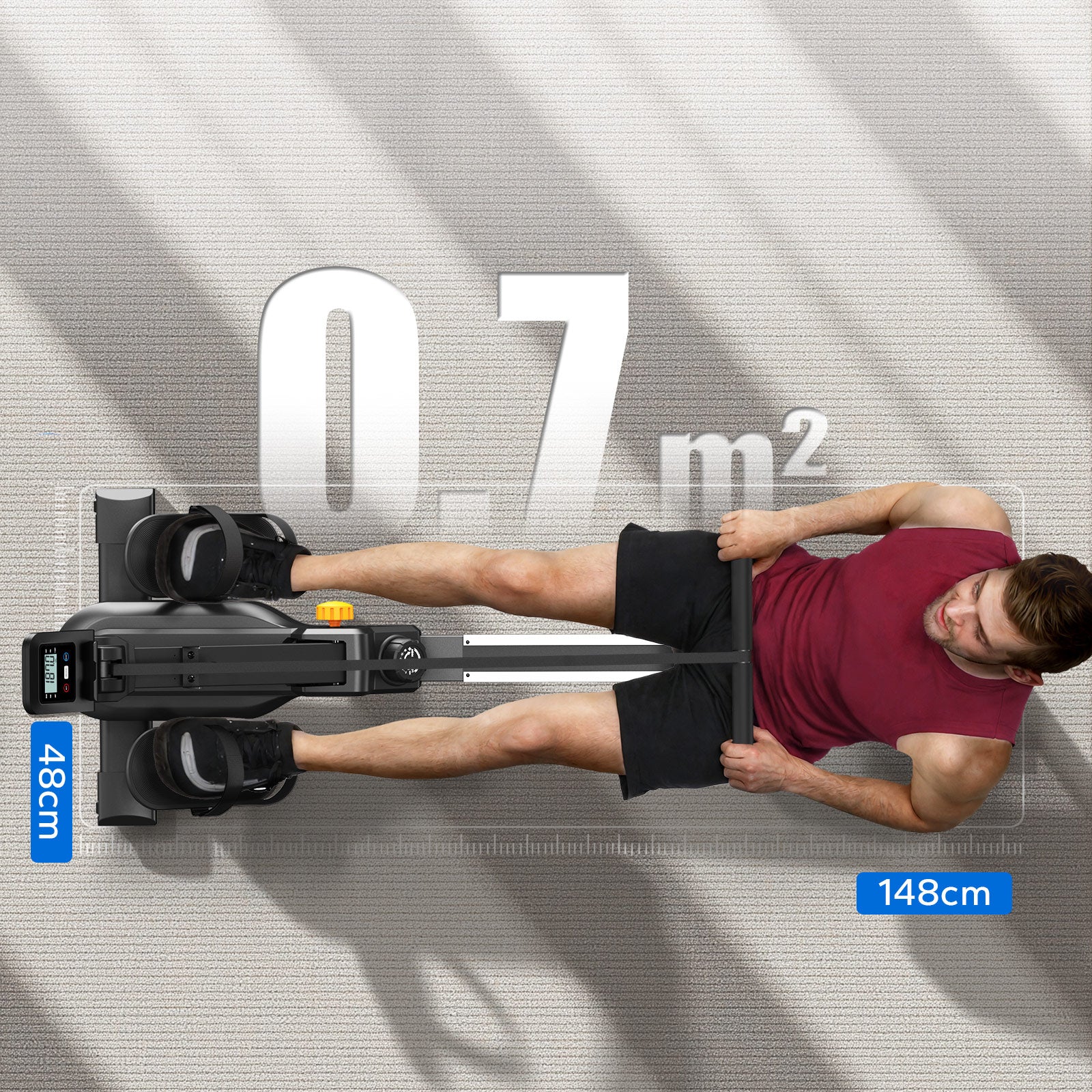 Merach R25B1 Magnetic Rowing Machine - Image 8