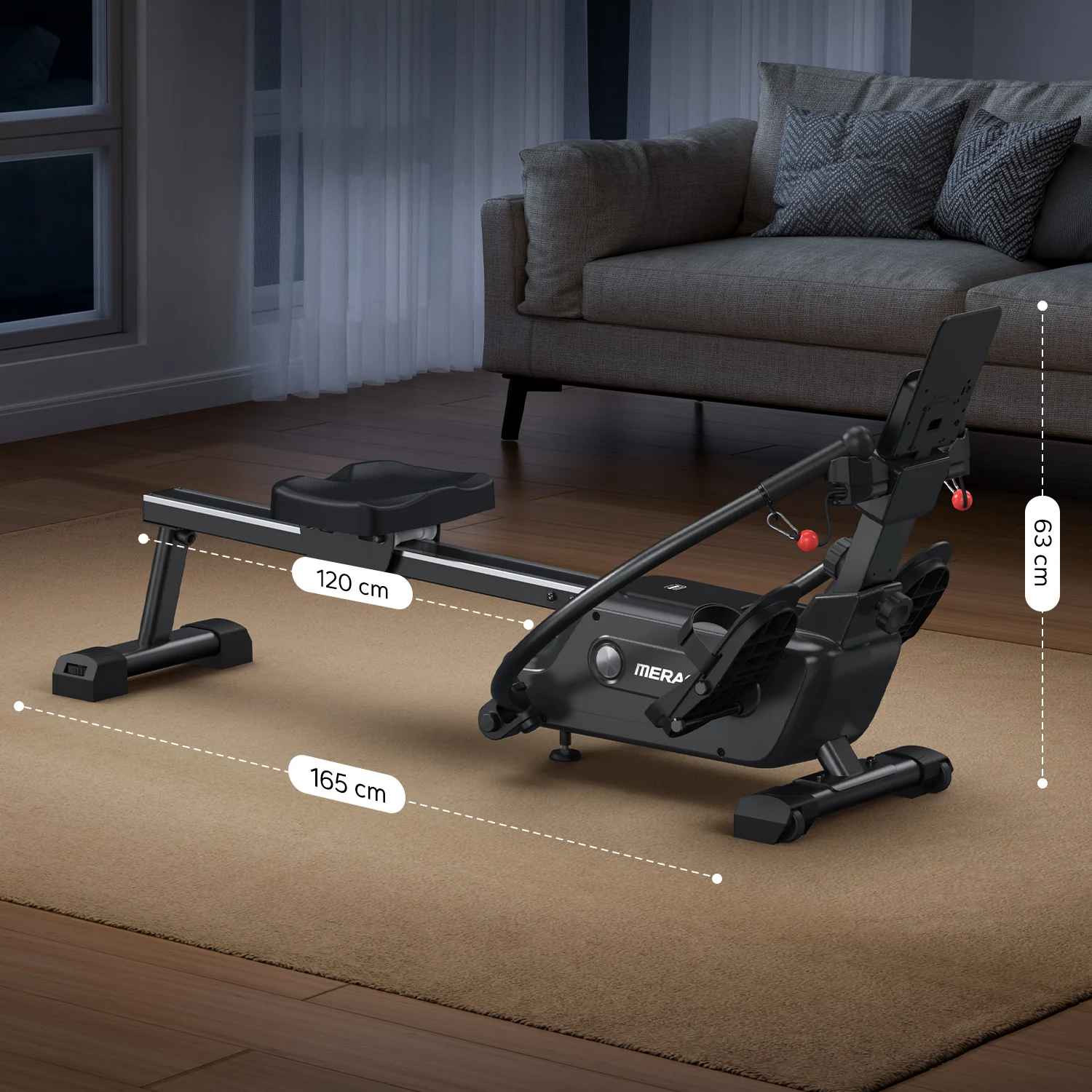 Merach R26B1 Magnetic Rower - Image 11