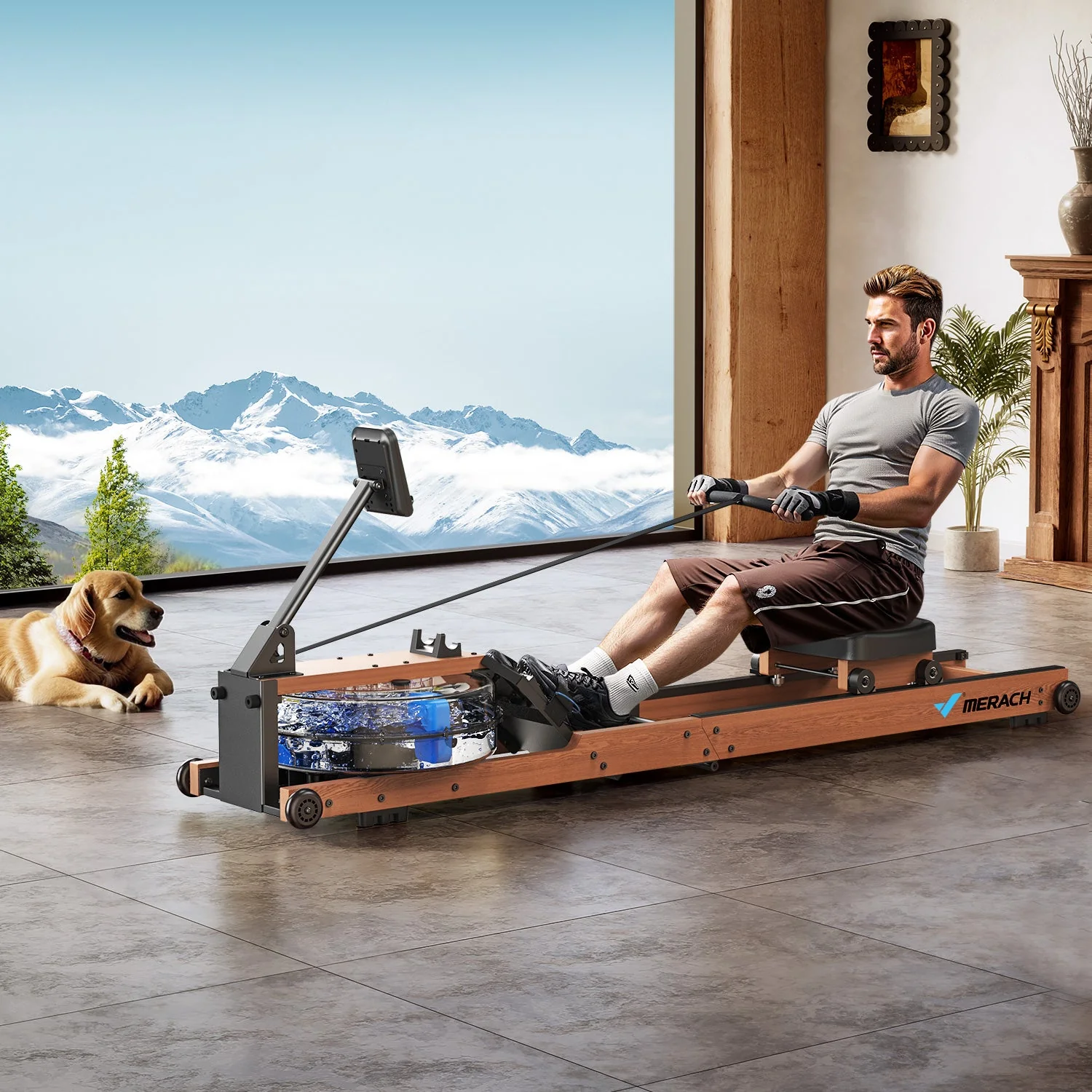 Merach R28R1 Water Rowing Machine - Image 6