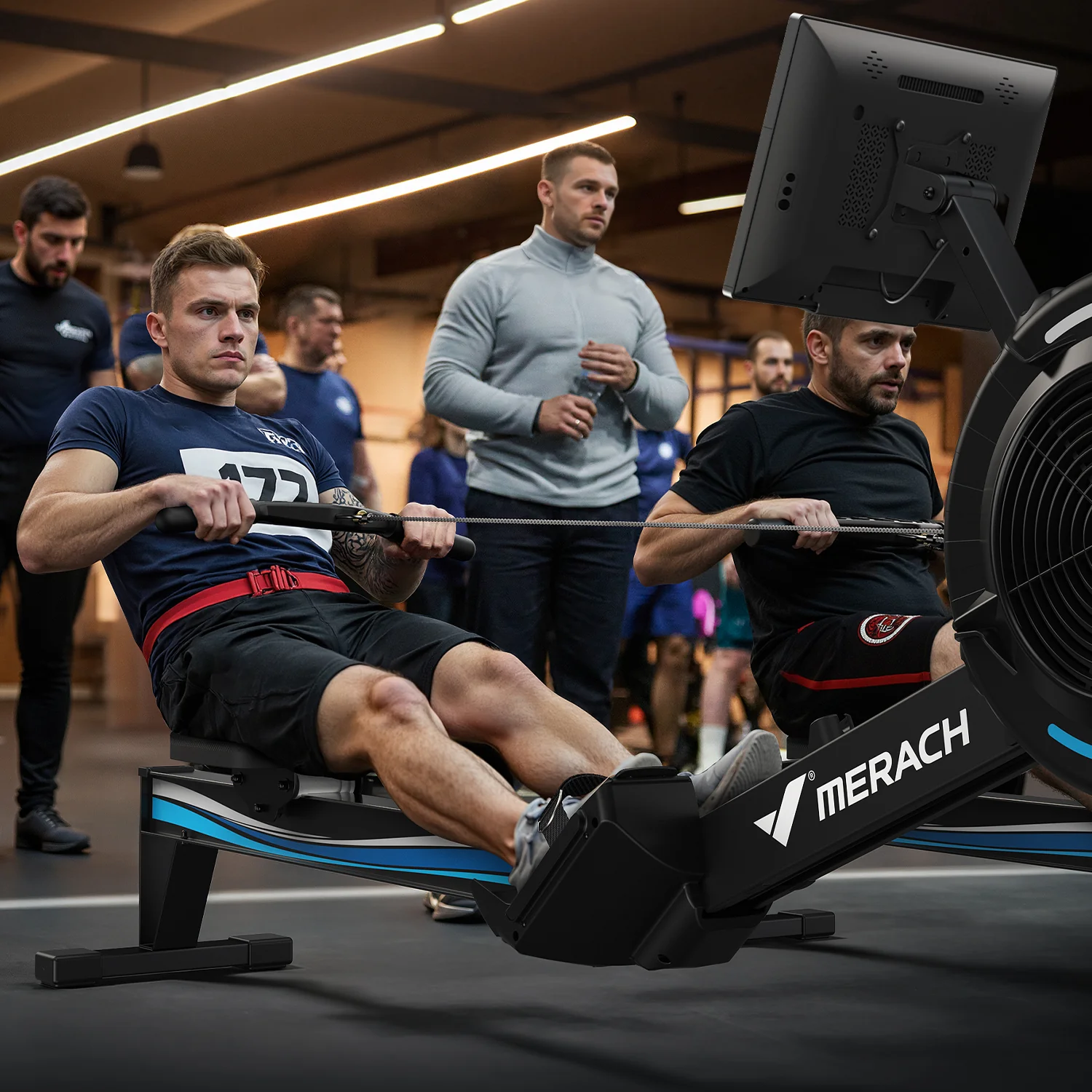 Merach R50 Aura Rowing Machine with HD Screen - Image 4