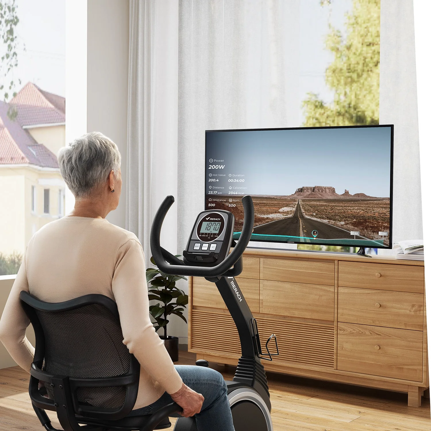 Merach S19B1 Recumbent Exercise Bike - Image 3
