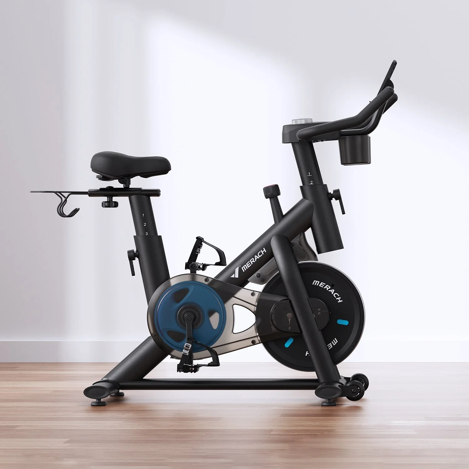 Merach S26B2 Indoor Exercise Bike Black - Image 5