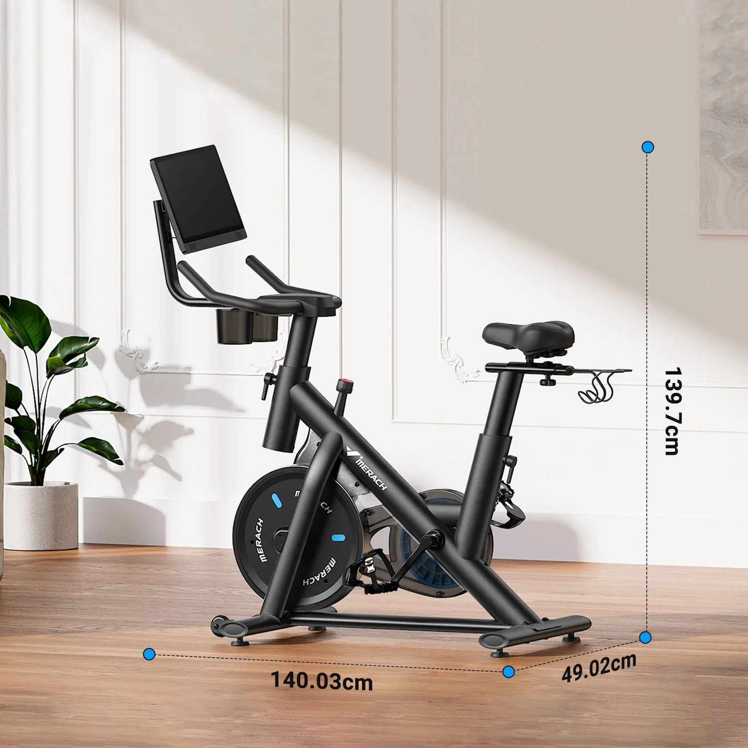 Merach S26B4 Indoor Exercise Bike with HD Screen - Image 12
