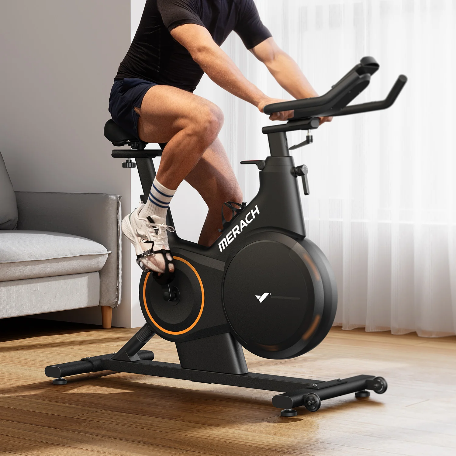 Merach S28B1 Exercise Bike with ±6° Incline - Image 10