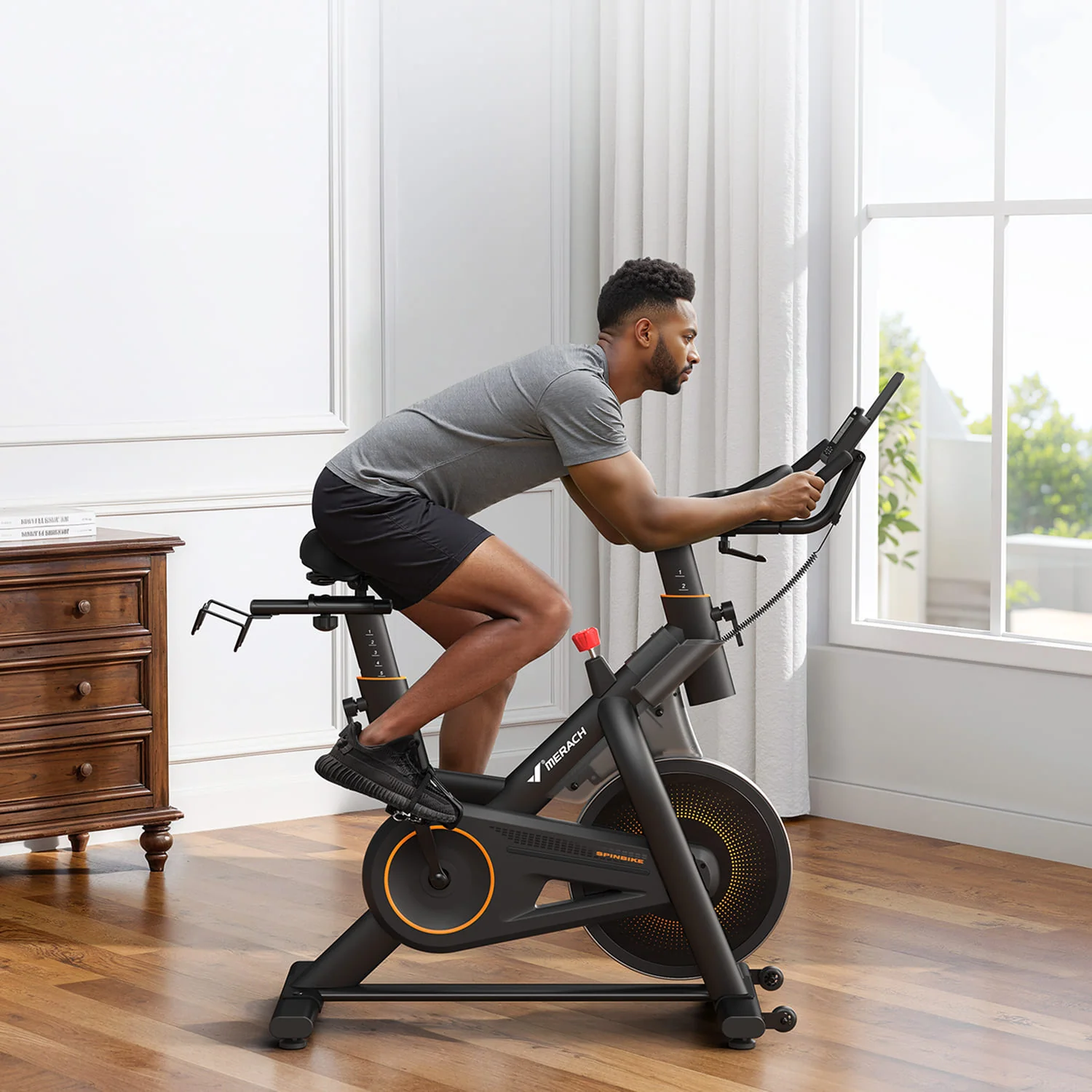 Merach S29B1 Exercise Bike 350 lbs Max Capacity - Image 3