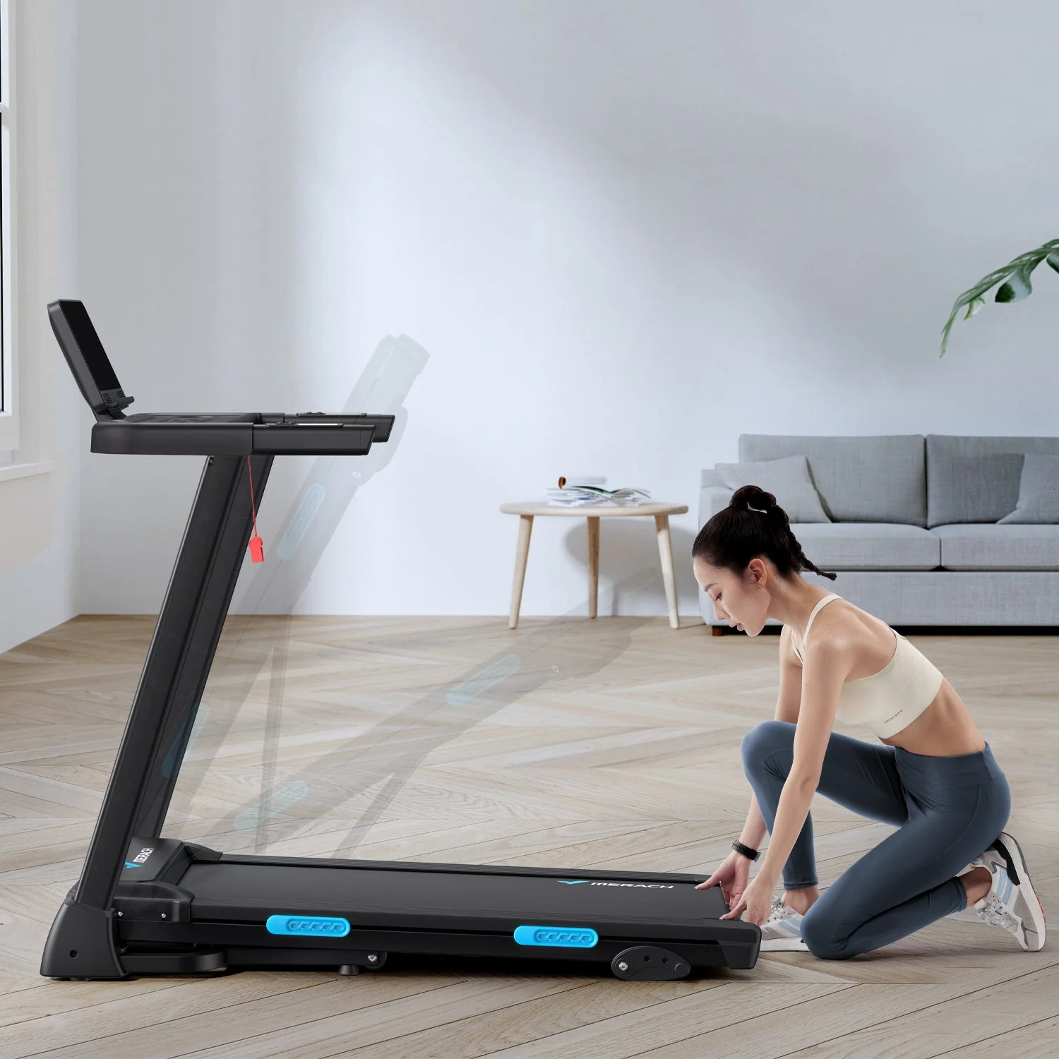 Merach T12B1 Foldable Treadmill with 6% Incline - Image 5