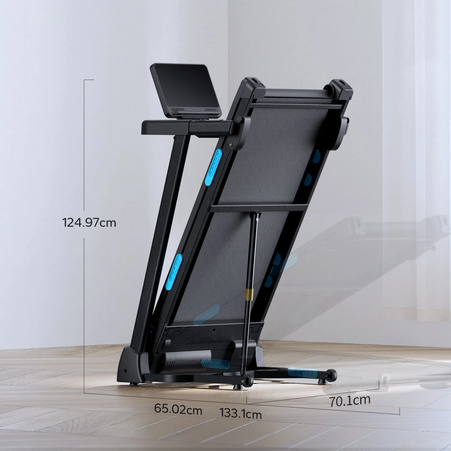 Merach T12B1 Foldable Treadmill with 6% Incline - Image 6