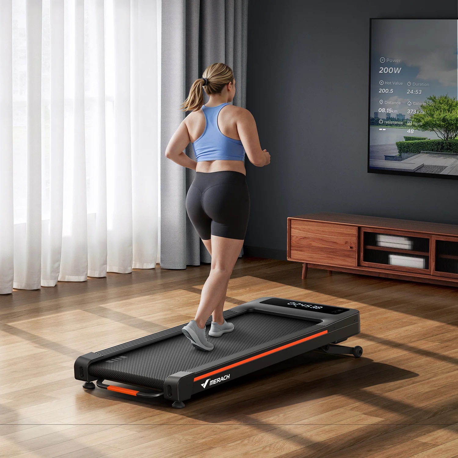 Merach W50 Treadmill with 12% Auto Incline - Image 3